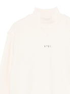 Felpa per bambina MSGM Kids bianca con collo alto - Rubino Kids