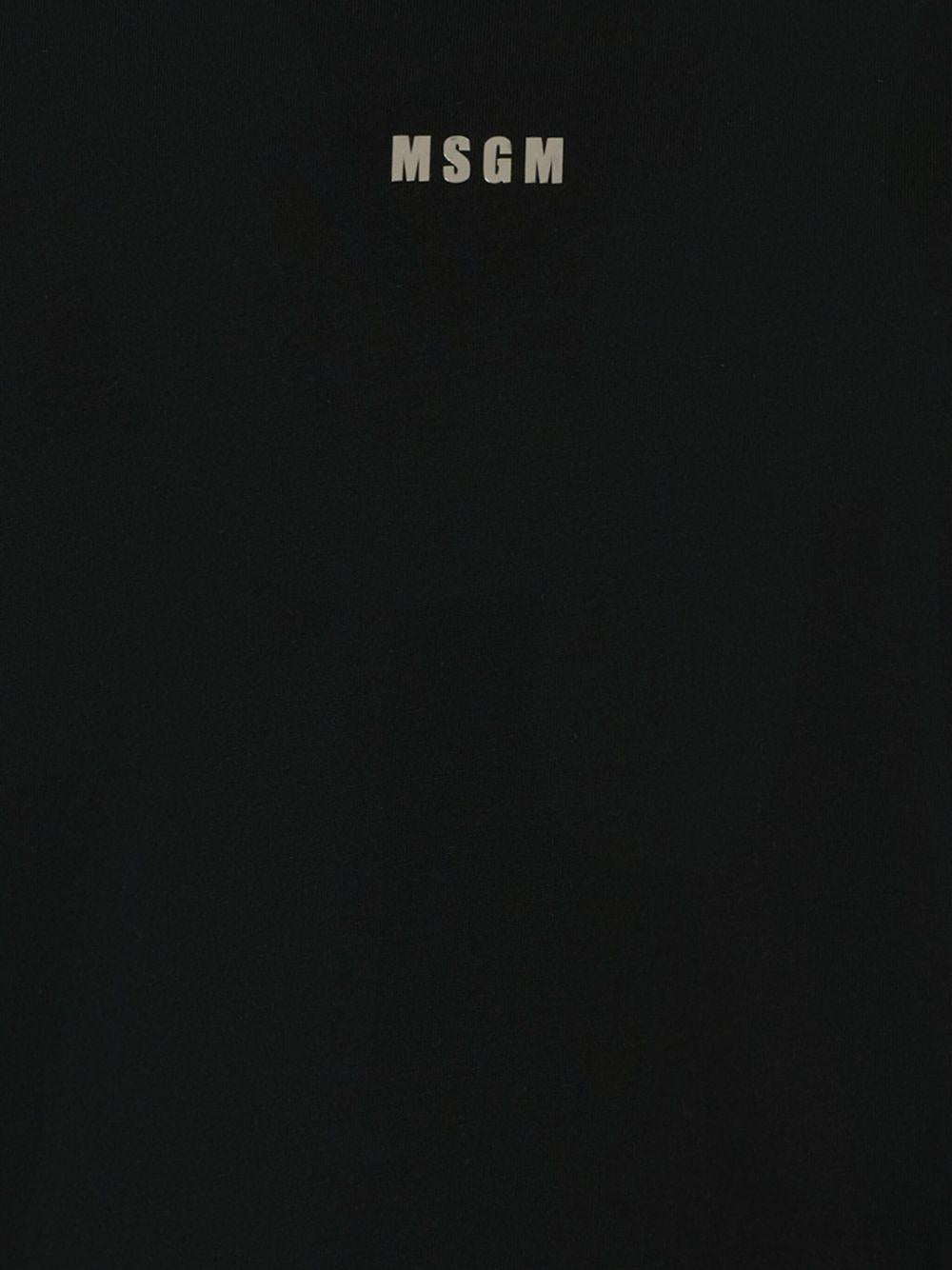 Felpa per bambina MSGM Kids nero con collo alto - Rubino Kids