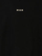 Felpa per bambina MSGM Kids nero con collo rialzato - Rubino Kids