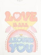 Felpa per bambina Stella McCartney Kids bianco con stampa arcobaleno - Rubino Kids