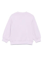 Felpa per bambina Stella McCartney Kids lilla con stampa a fiori - Rubino Kids