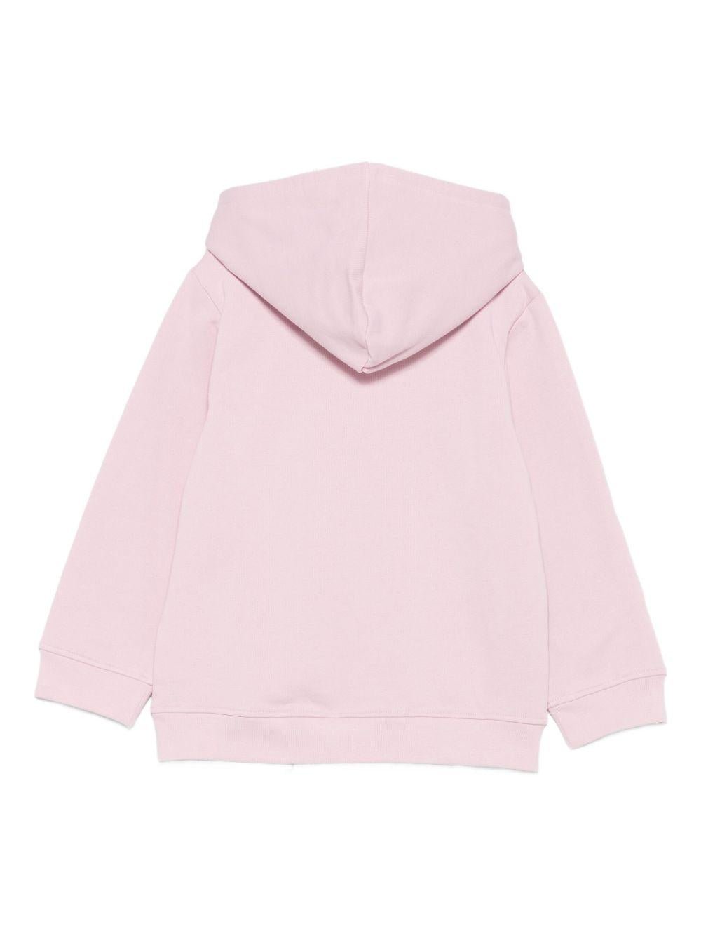 Felpa per bambina Stella McCartney Kids rosa con cappuccio in cotone - Rubino Kids