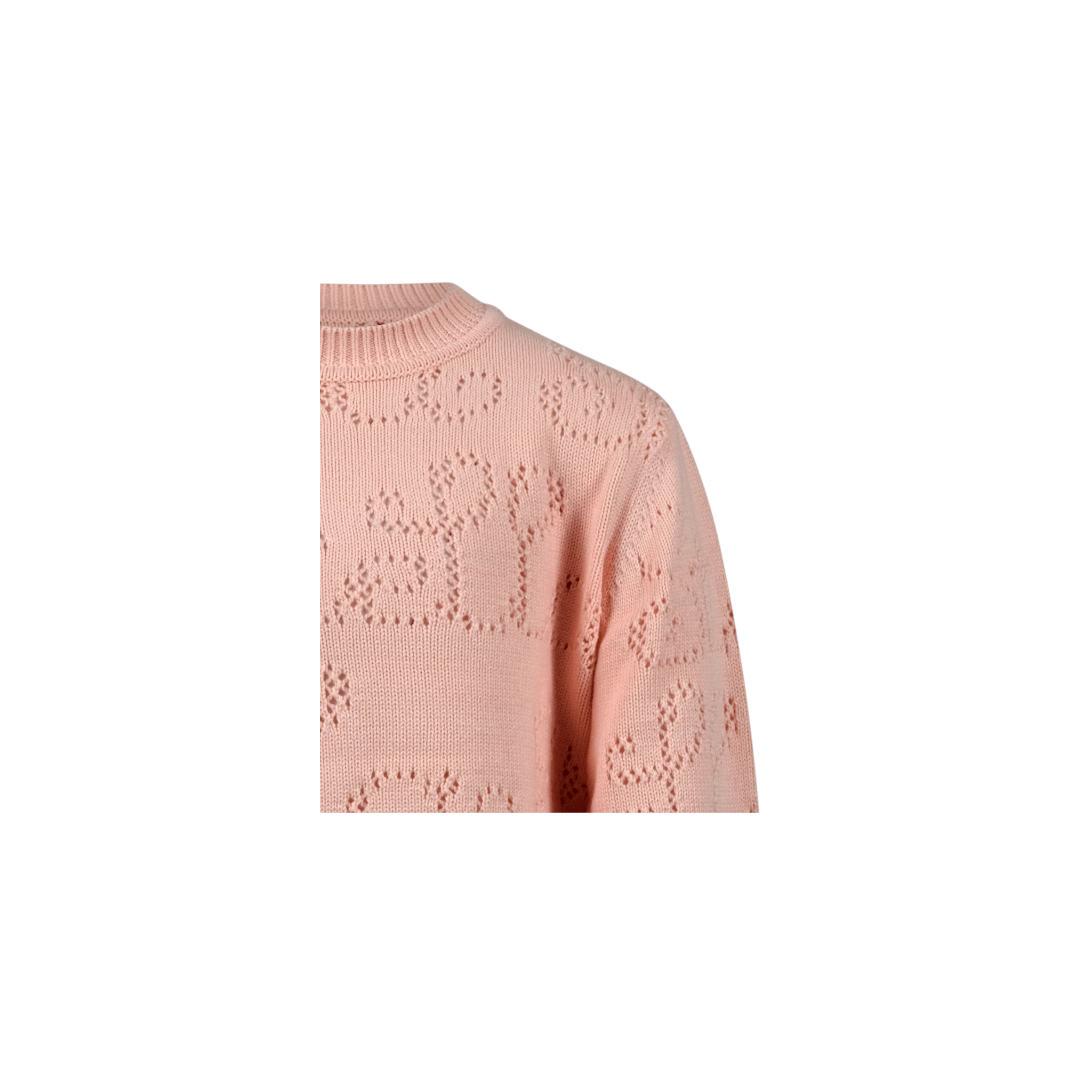 Felpa per bambina Stella McCartney Kids rosa con logo ricamato all - over - Rubino Kids