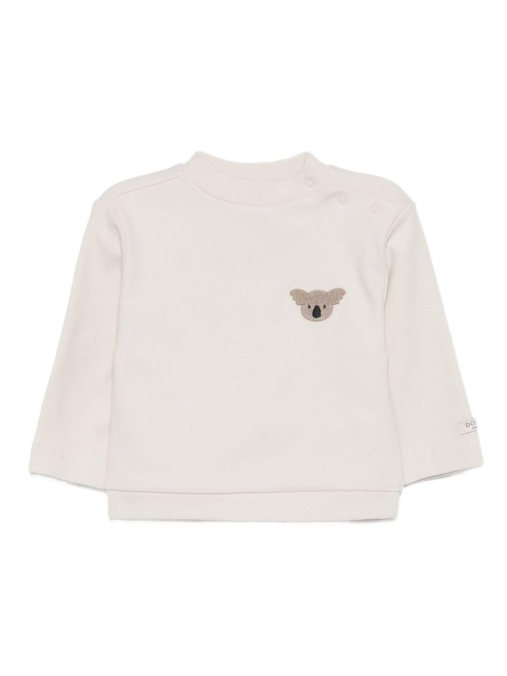 Felpa per bambini Donsje bianco con ricamo koala - Rubino Kids