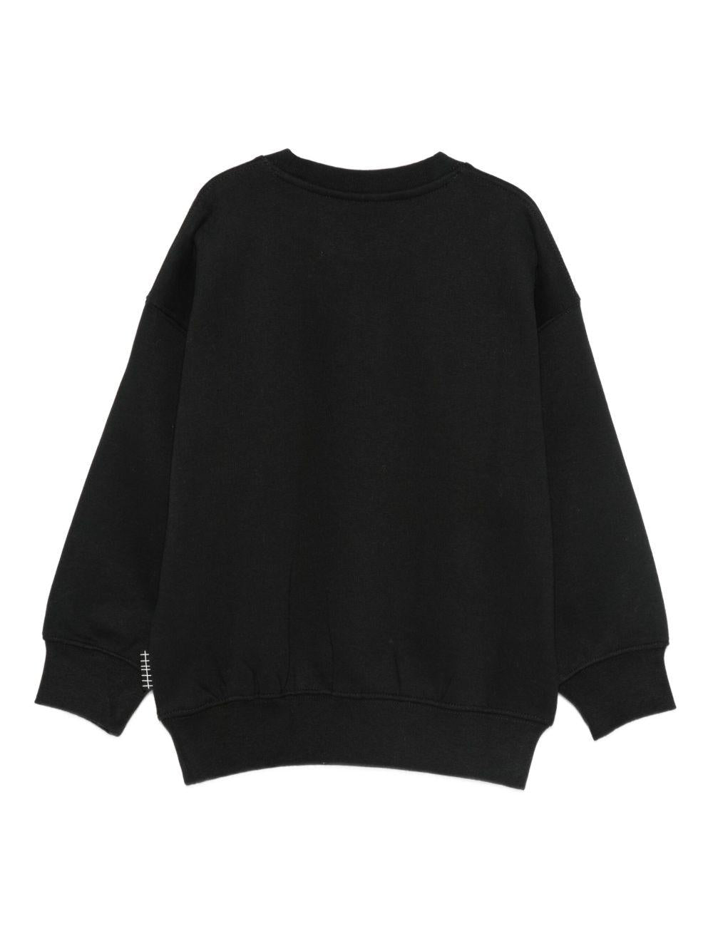 Felpa per bambini Molo nera con simbolo della pace - Rubino Kids