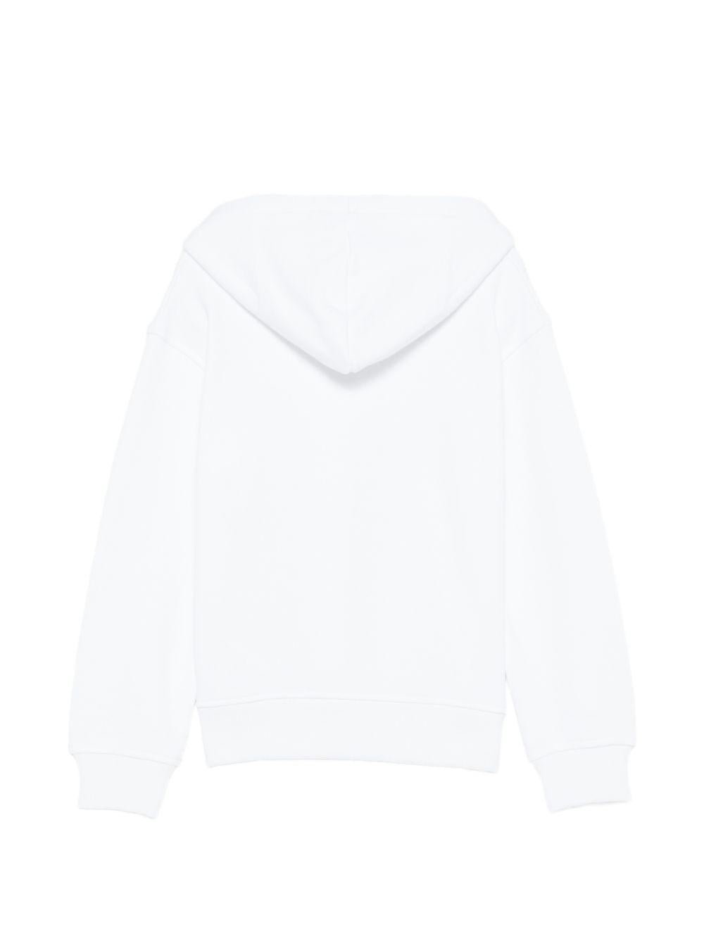 Felpa per bambini Moschino Kids bianchi con tre Teddy Bear - Rubino Kids