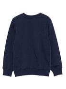Felpa per bambini Moschino Kids blu con logo Teddy Bear - Rubino Kids