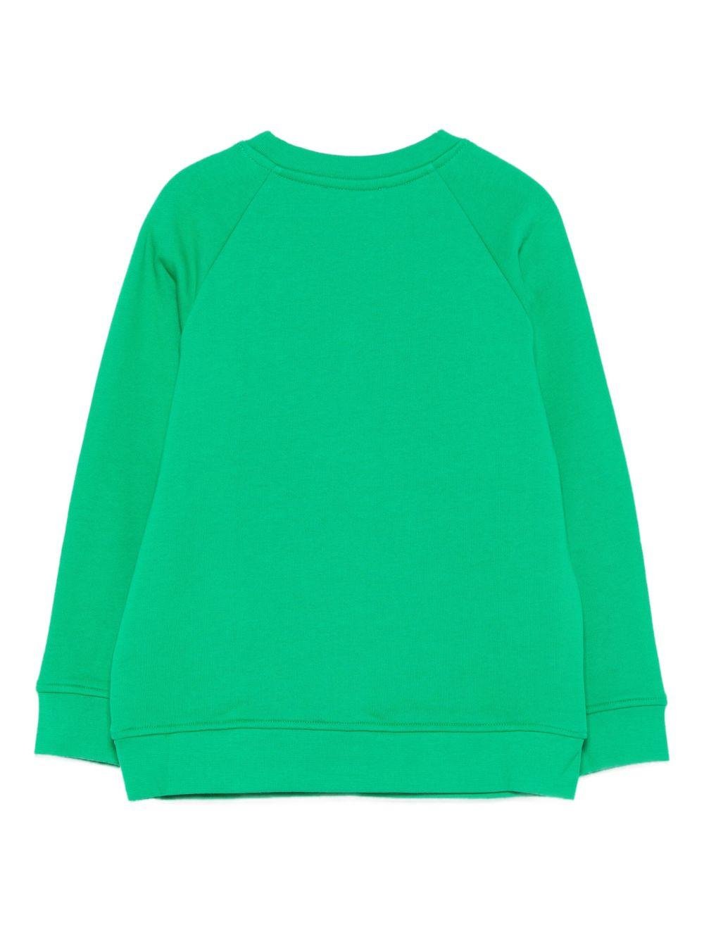 Felpa per bambini Stella McCartney Kids verde con stampa albero - Rubino Kids