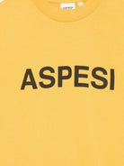 Felpa per bambino Aspesi Kids giallo con logo sul davanti - Rubino Kids