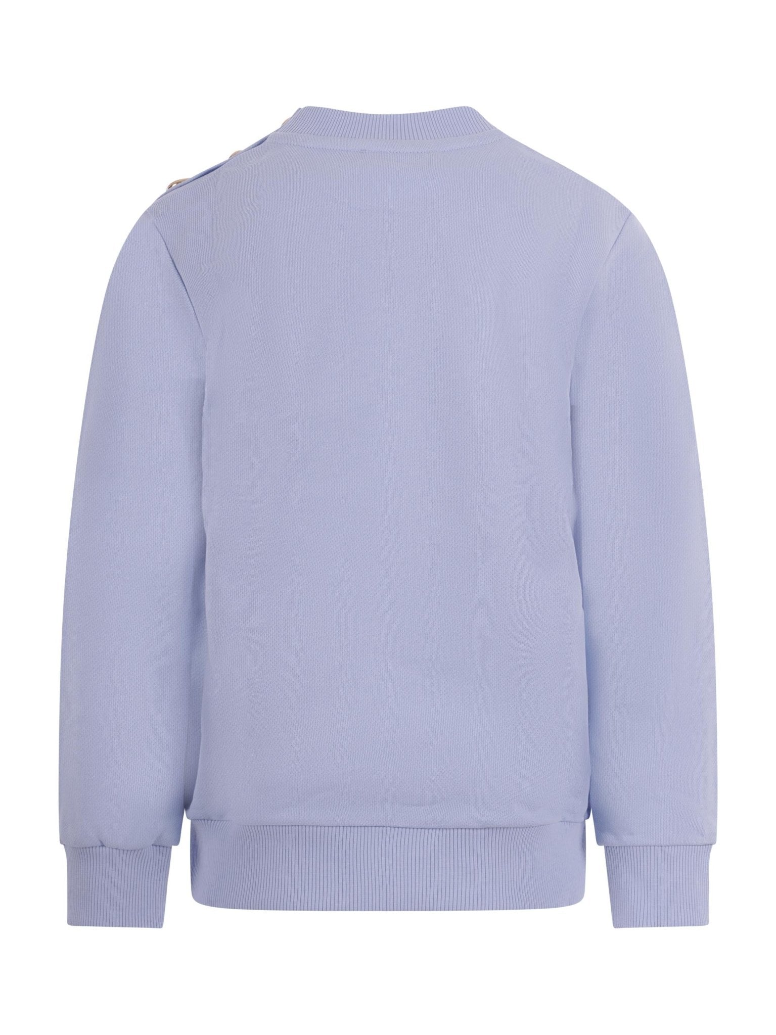 Felpa per bambino Balmain Kids azzurra con logo sul davanti - Rubino Kids