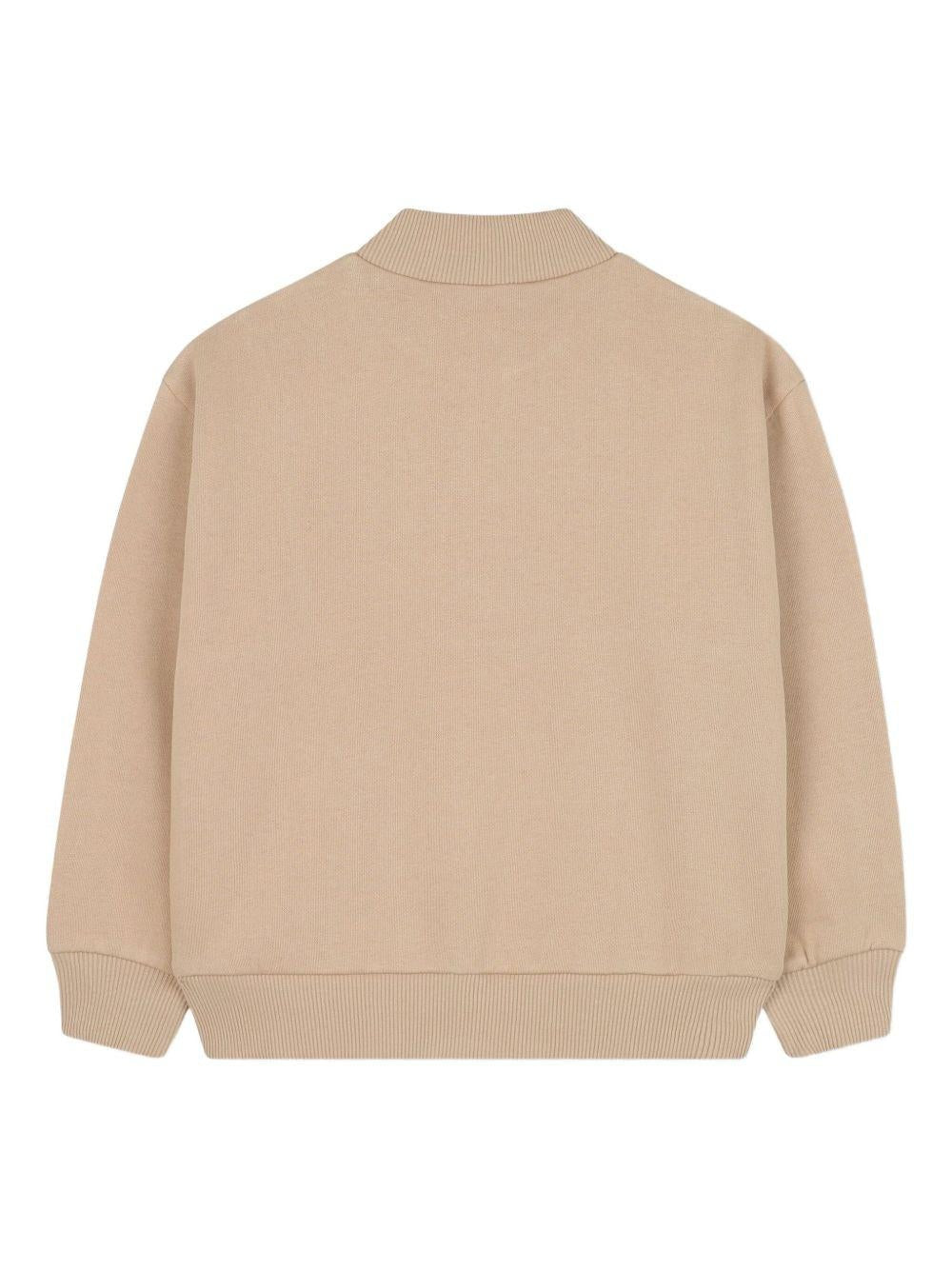 Felpa per bambino Billieblush beige con collo alto - Rubino Kids