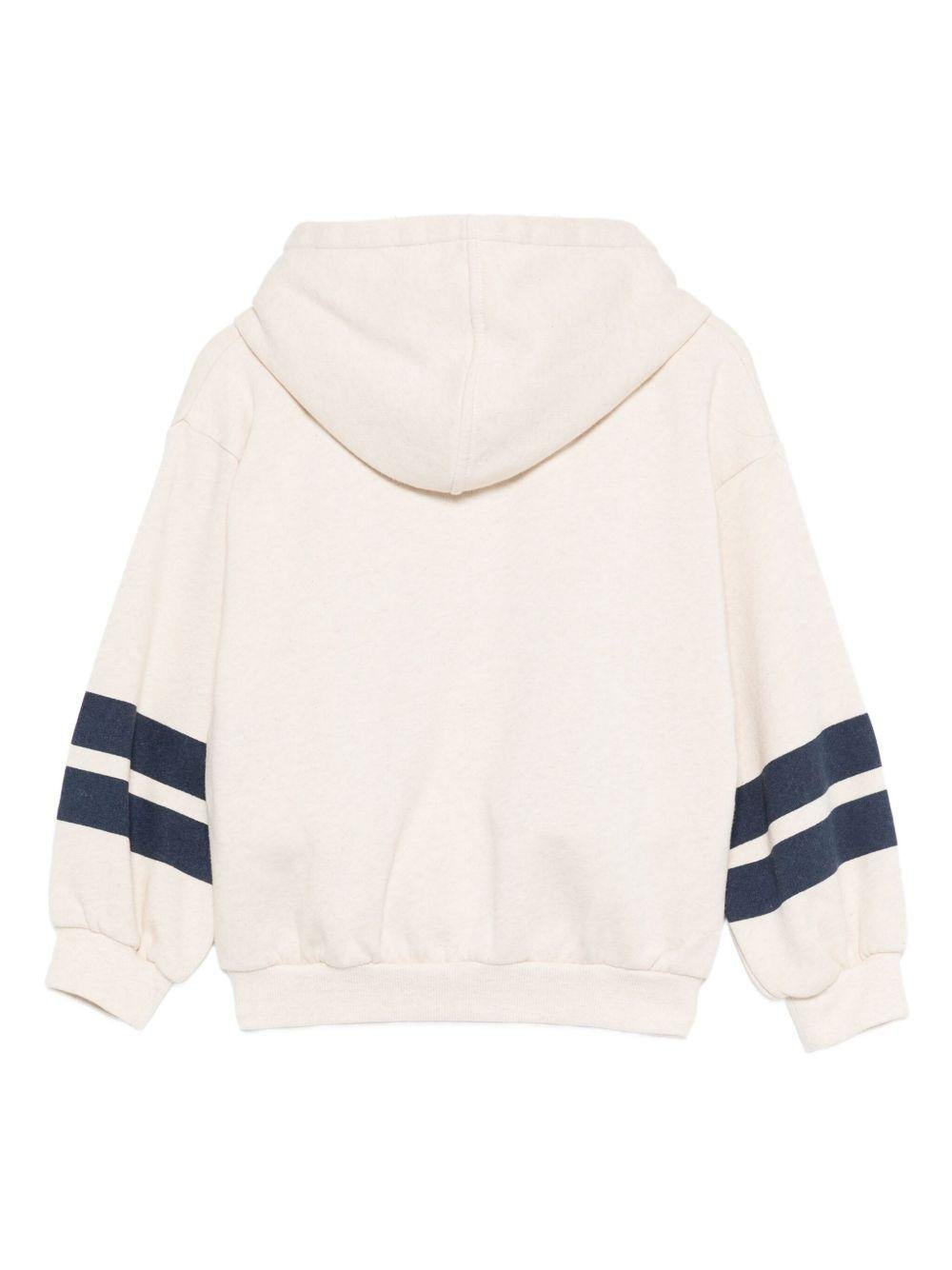 Felpa per bambino Bobo Choses bianca con stampa del logo - Rubino Kids