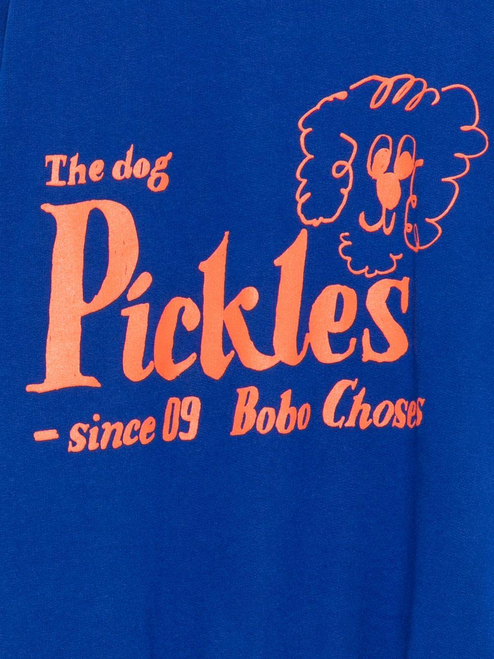 Felpa per bambino Bobo Choses blu con stampa Mr. Pickles the Dog - Rubino Kids