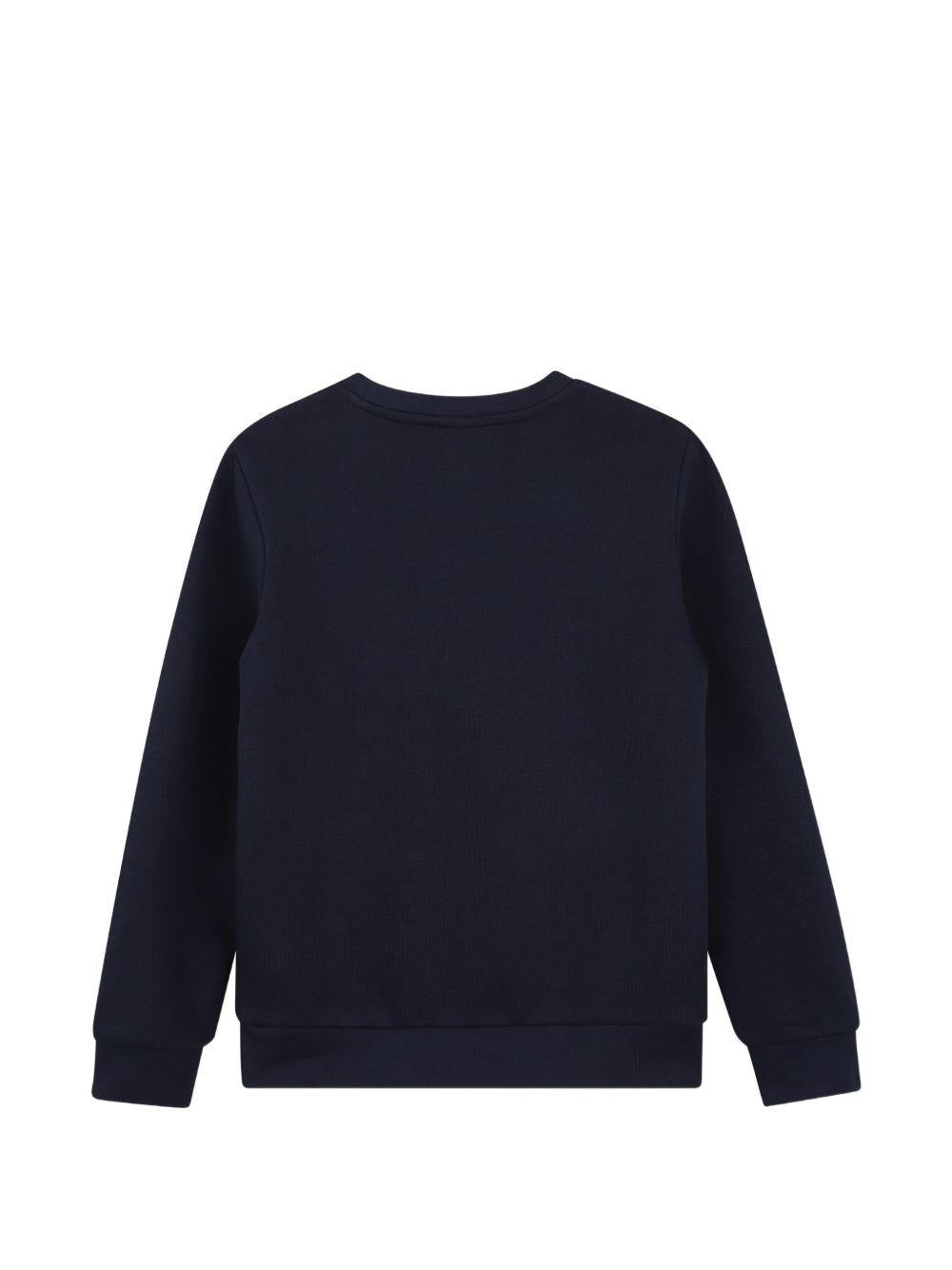 Felpa per bambino Boss Kids blu con stampa grafica - Rubino Kids