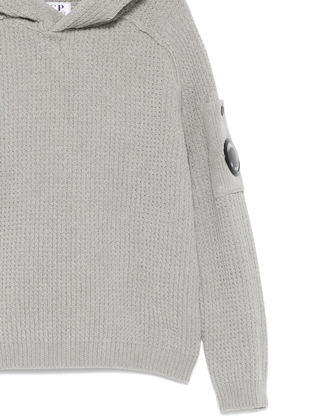 Felpa per bambino C.P. Company Kids grigia con cappuccio - Rubino Kids