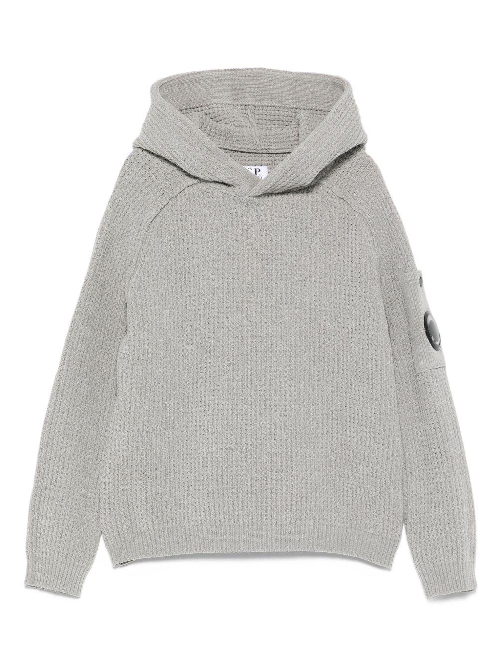 Felpa per bambino C.P. Company Kids grigia con cappuccio - Rubino Kids