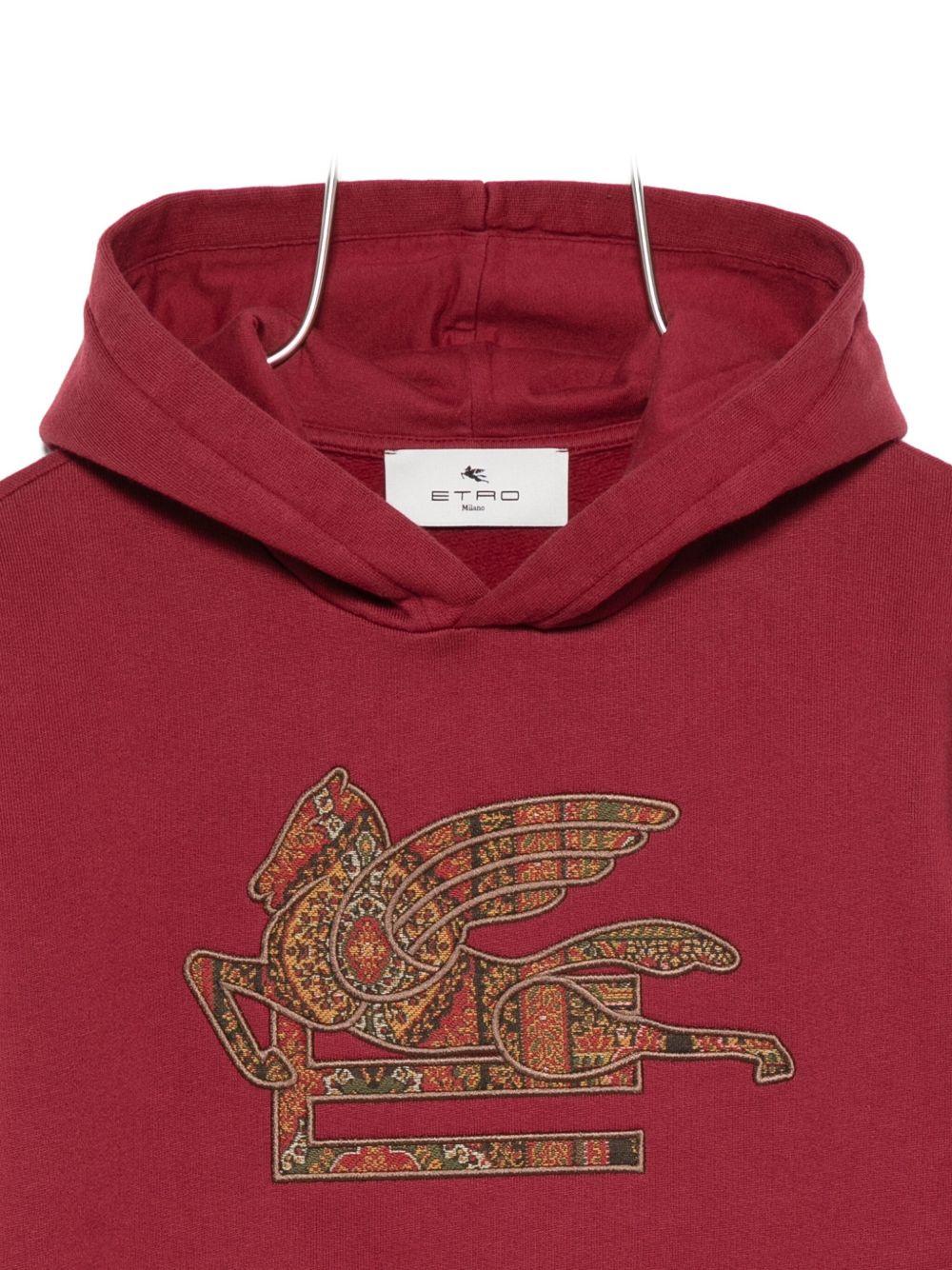 Felpa per bambino ETRO KIDS rossa con motivo Pegaso - Rubino Kids