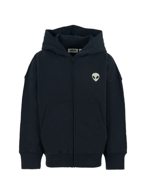 Felpa per bambino Molo blu con stampa alieno