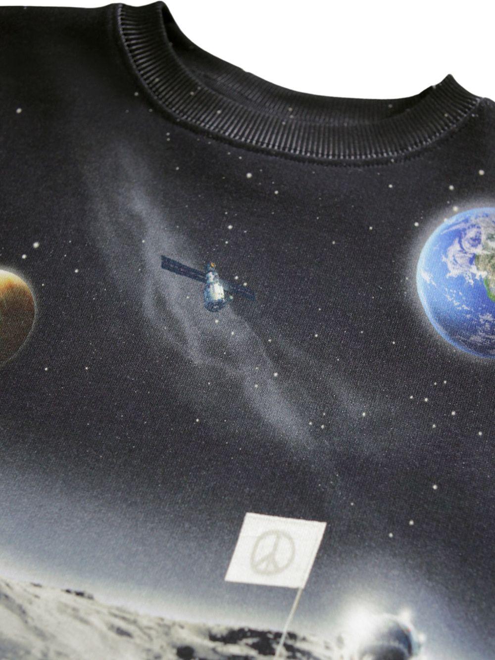 Felpa per bambino Molo grigia con stampa grafica all - over - Rubino Kids