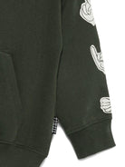 Felpa per bambino Molo verde con cappuccio - Rubino Kids