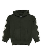 Felpa per bambino Molo verde con cappuccio - Rubino Kids