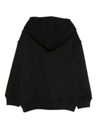 Felpa per bambino Moschino Kids nero con cappuccio e stampa Teddy Bear - Rubino Kids