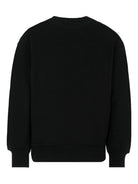 Felpa per bambino MSGM Kids nero con logo sul davanti - Rubino Kids