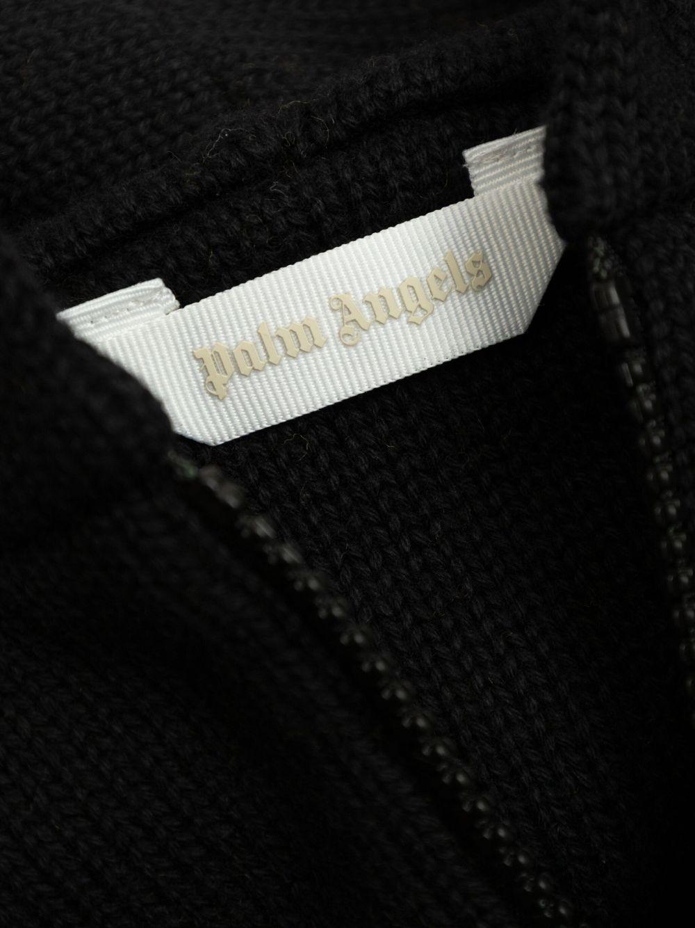 Felpa per bambino Palm Angels Kids nero lavorato a maglia - Rubino Kids