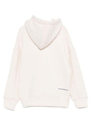 Felpa per bambino Paolo Pecora Kids bianco con cappuccio - Rubino Kids