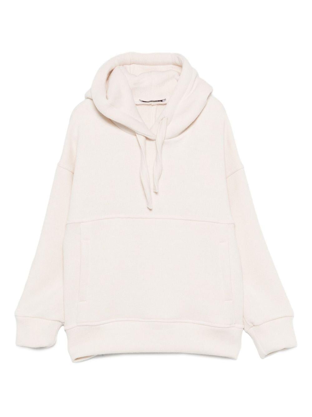 Felpa per bambino Paolo Pecora Kids bianco con cappuccio - Rubino Kids