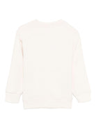 Felpa per bambino Paolo Pecora Kids bianco con logo sul davanti - Rubino Kids