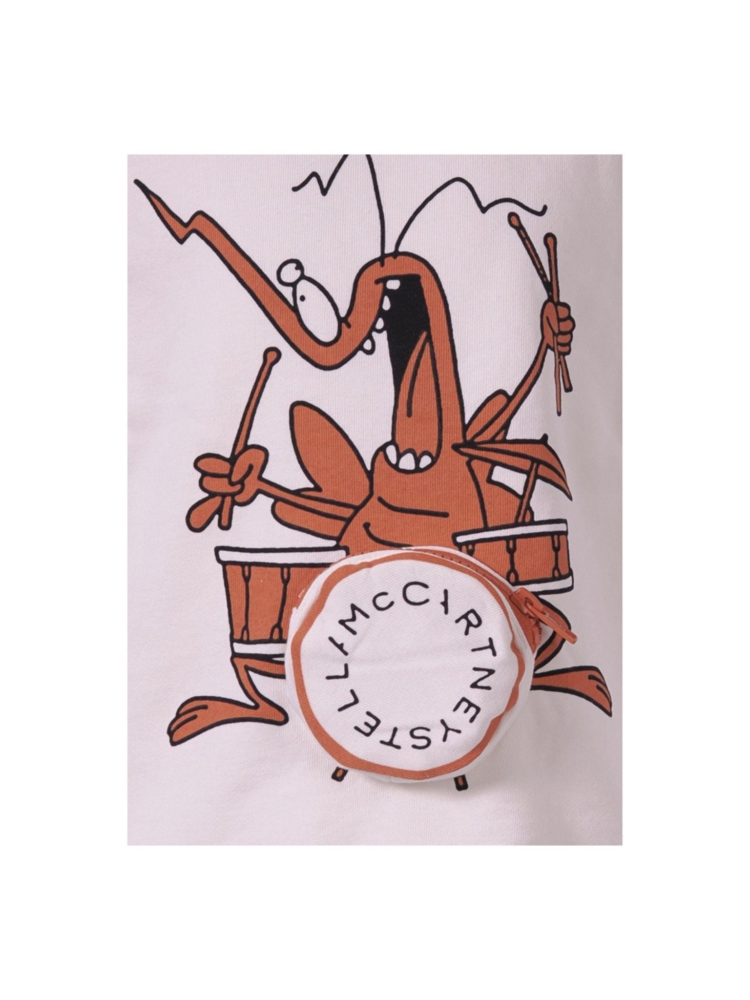 Felpa per bambino Stella McCartney Kids bianca con stampa grafica - Rubino Kids