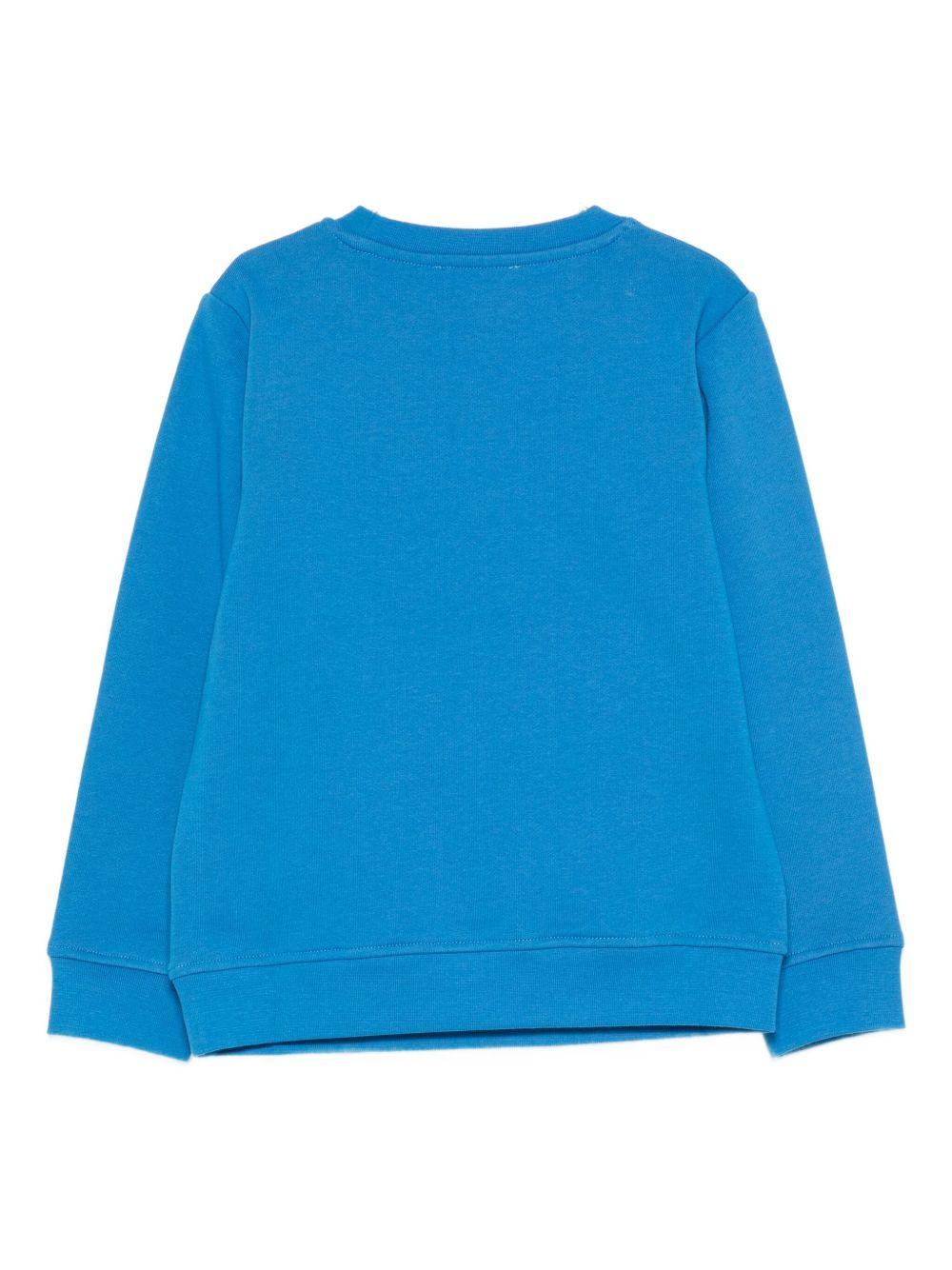 Felpa per bambino Stella McCartney Kids blu con zip sul davanti - Rubino Kids