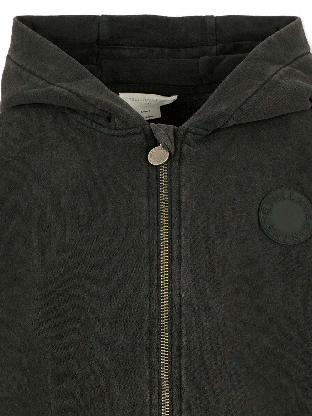 Felpa per bambino Stella McCartney Kids nero con cappuccio - Rubino Kids