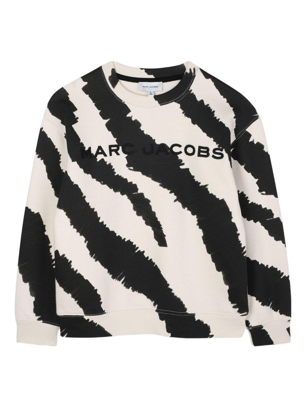 Felpa per bambino The Marc Jacobs Kids bianco zebrata - Rubino Kids