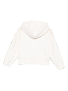 Felpa per neonata Elisabetta Franchi La Mia Bambina beige con cappuccio e zip - Rubino Kids