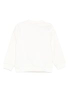 Felpa per neonati Moschino Kids bianca con caratteristico motivo Teddy - Rubino Kids