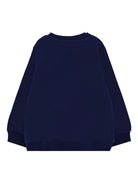 Felpa per neonati Moschino Kids blu con logo Teddy Bear - Rubino Kids