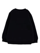 Felpa per neonati Moschino Kids nero con logo Teddy Bear - Rubino Kids