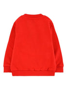 Felpa per neonati Moschino Kids rosso con logo Teddy Bear - Rubino Kids