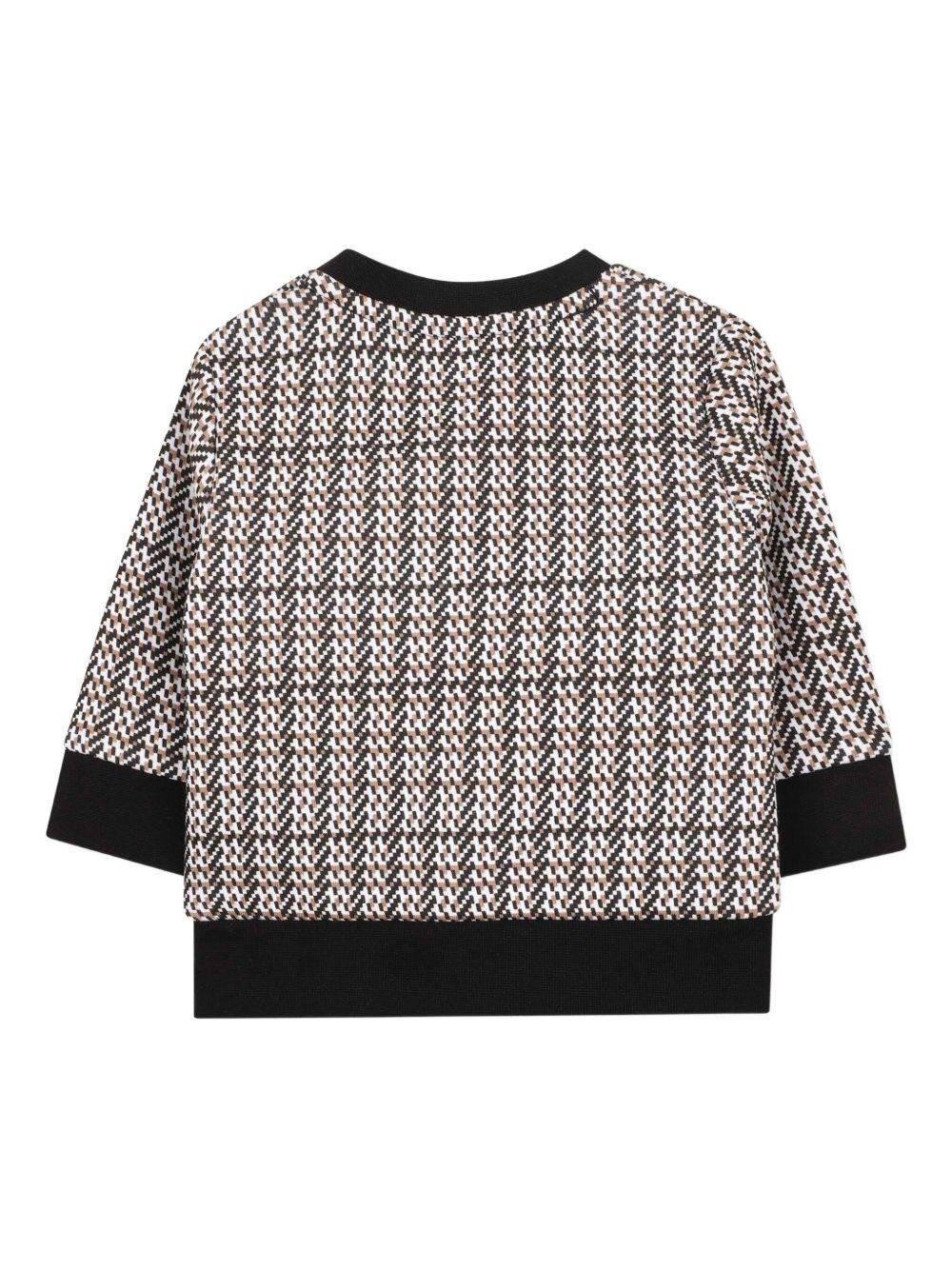 Felpa per neonato Boss Kidswear multicolor con stampa logo - Rubino Kids