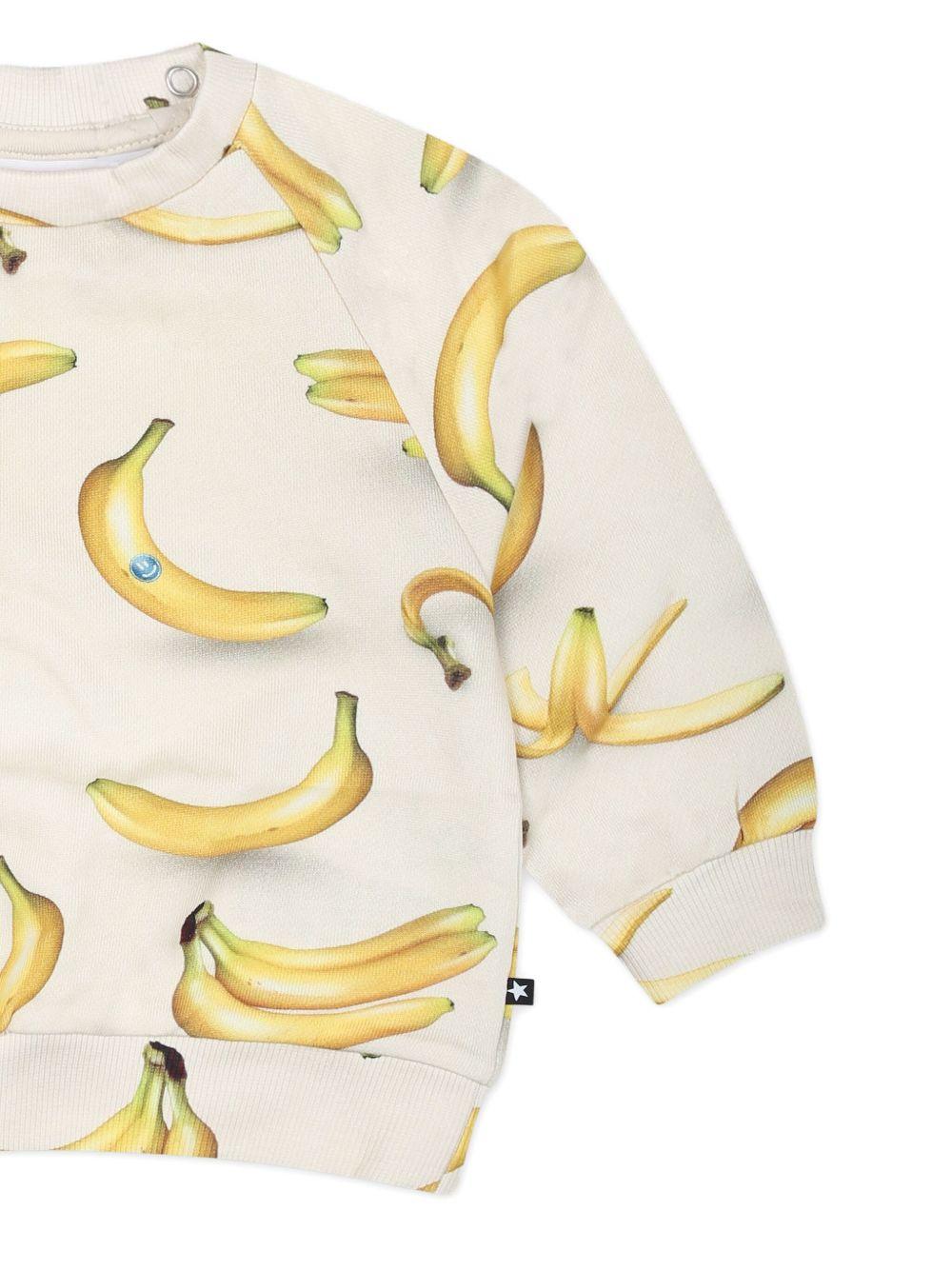 Felpa per neonato Molo bianco con stampa grafica all - over e maniche lunghe - Rubino Kids