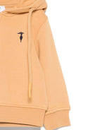 Felpa per neonato TRUSSARDI JUNIOR marrone con cappuccio e zip - Rubino Kids