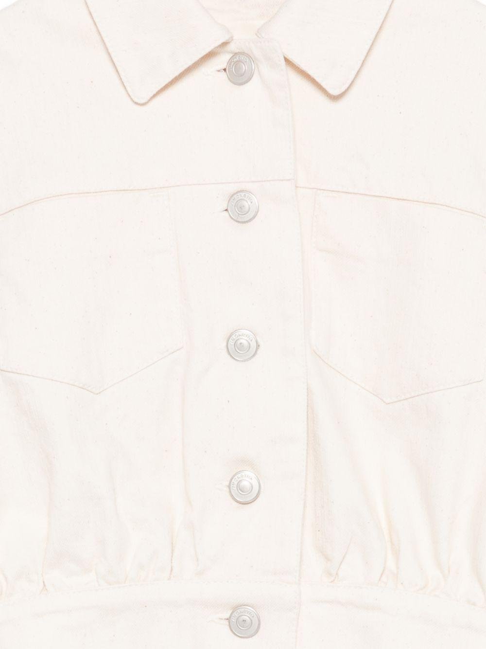 Giacca denim per bambina Simonetta bianca con bottoni - Rubino Kids