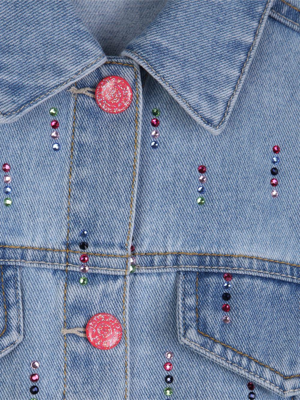 Giacca per bambina Billieblush azzurra con chiusura a bottoni - Rubino Kids