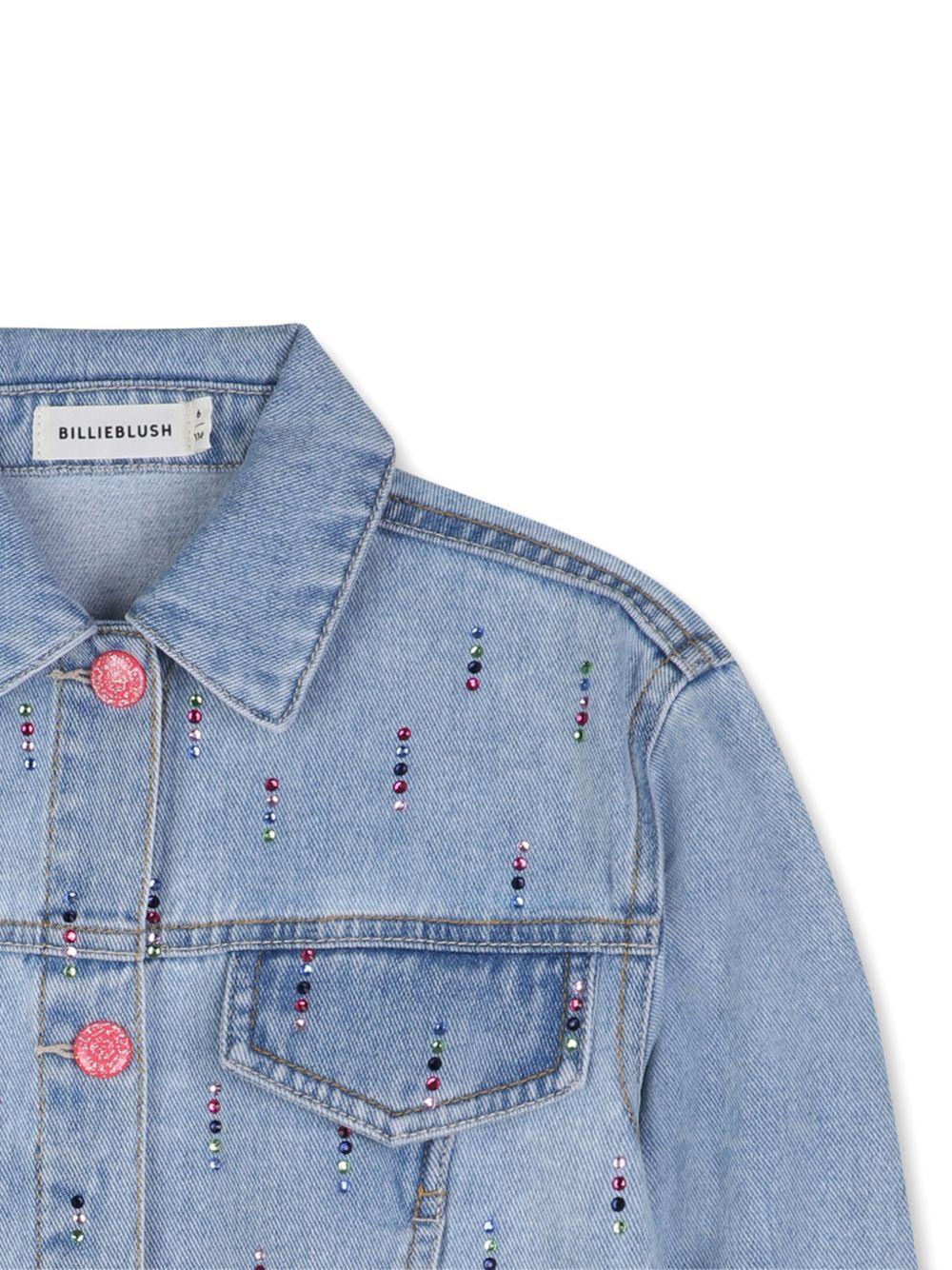 Giacca per bambina Billieblush azzurra con chiusura a bottoni - Rubino Kids