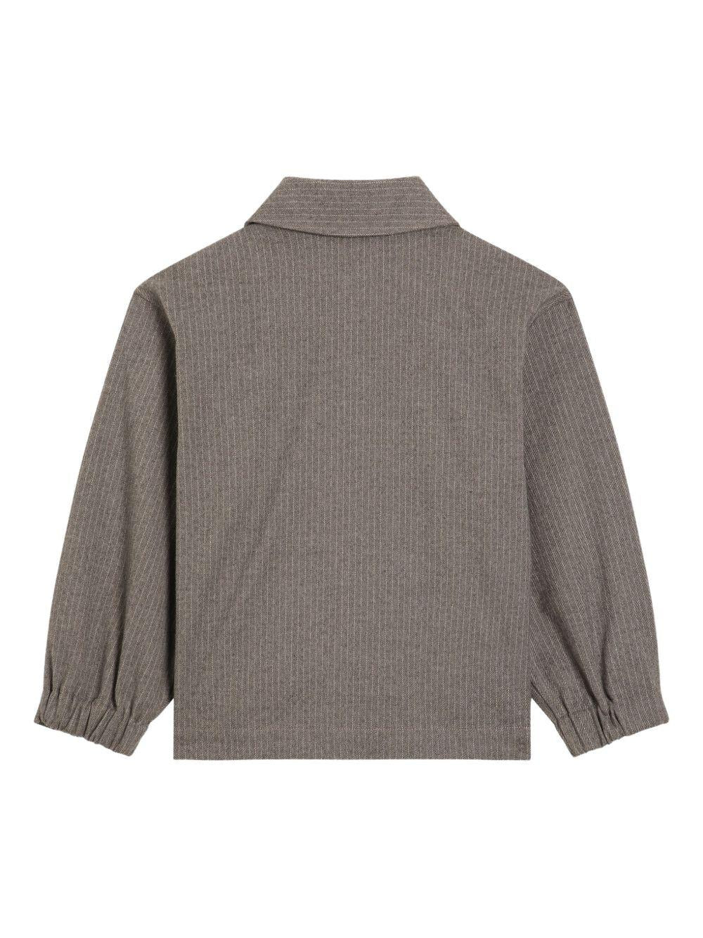 Giacca per bambina Dolce & Gabbana Kids grigio a righe - Rubino Kids