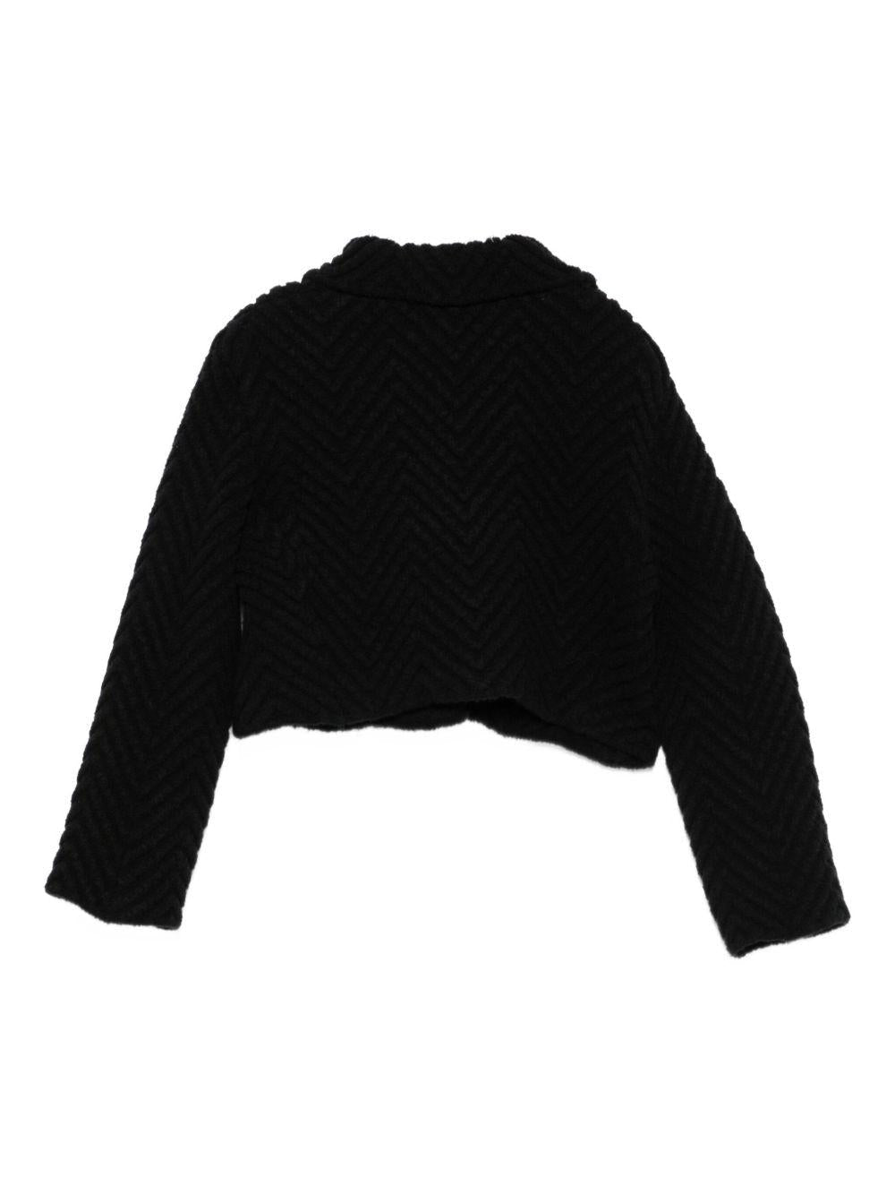 Giacca per bambina Missoni Kids nera con chiusura a doppiopetto - Rubino Kids