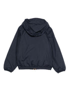 Giacca per bambino K Way Kids Le Vrai blu con dettagli a righe - Rubino Kids