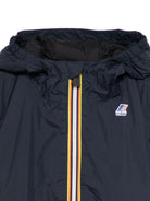 Giacca per bambino K Way Kids Le Vrai blu con dettagli a righe - Rubino Kids